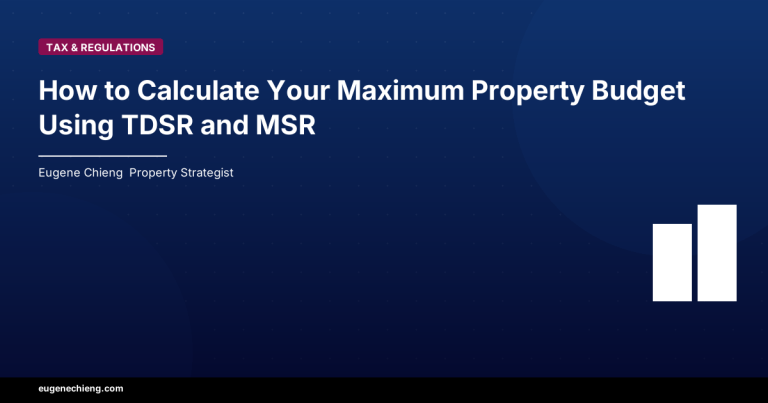 How to Calculate Your Maximum Property Budget Using TDSR and MSR